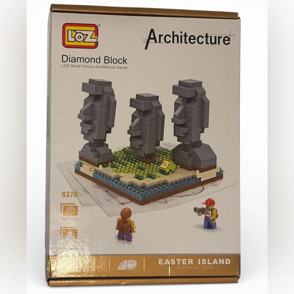 LOZ Architecture Diamond Block - Easter Island Mini Build - NIB